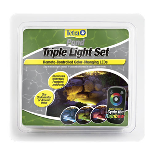 19763 Tetra Color Changing LED Triple Light Set w/ Remote 