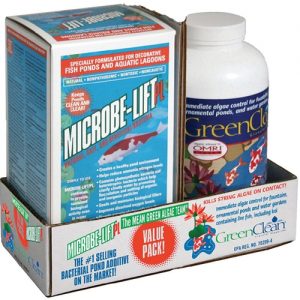 Microbe-Lift MEAN GREEN ALGAE TEAM (Consumer) LESS 5% (VALUE PACK): [N.A. CANADA] 2.5 lbs. Green Clean 1 qt. PL - Small - MGATSM