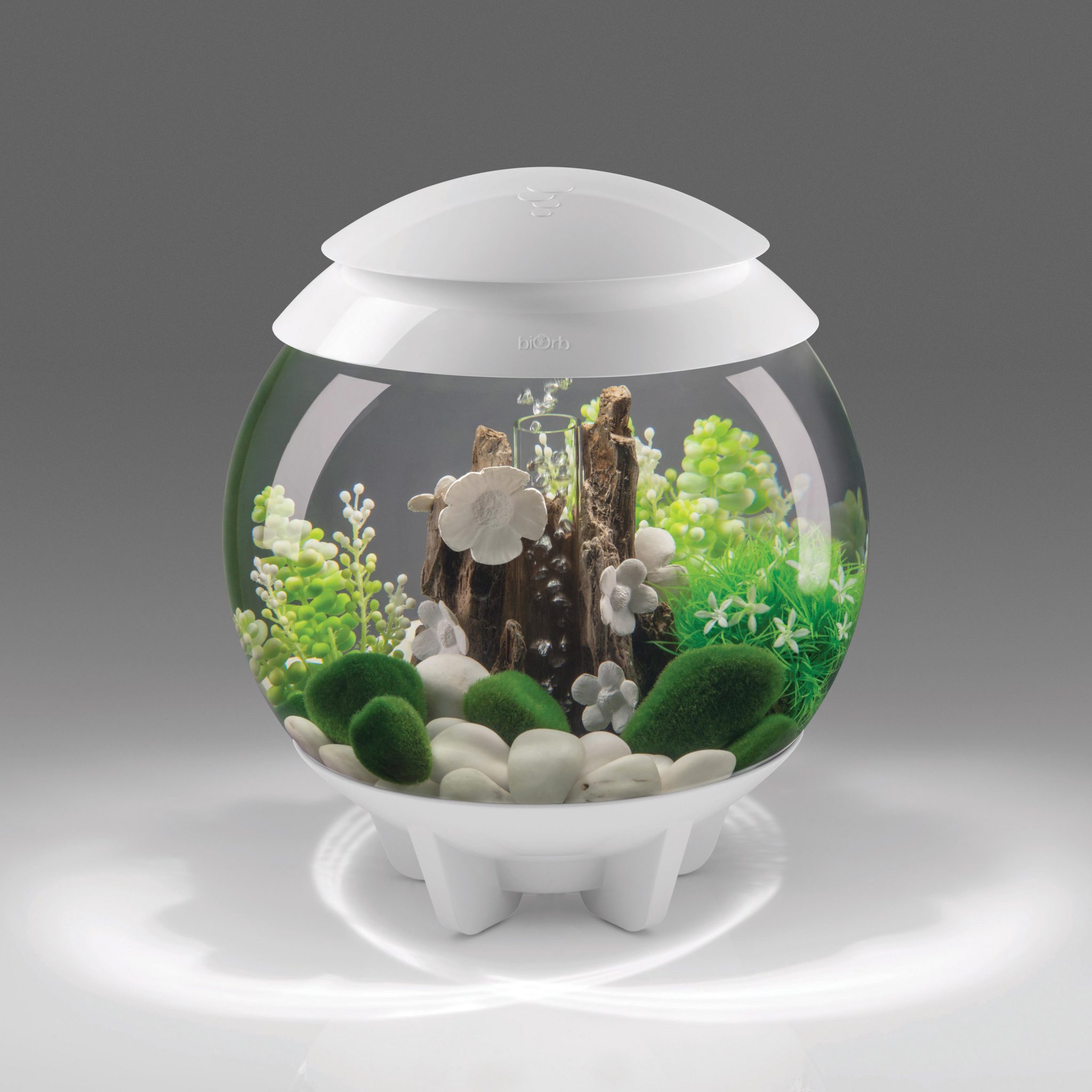 biOrb HALO 15 Aquarium with MCR Light - 4 gallon - white - 72038