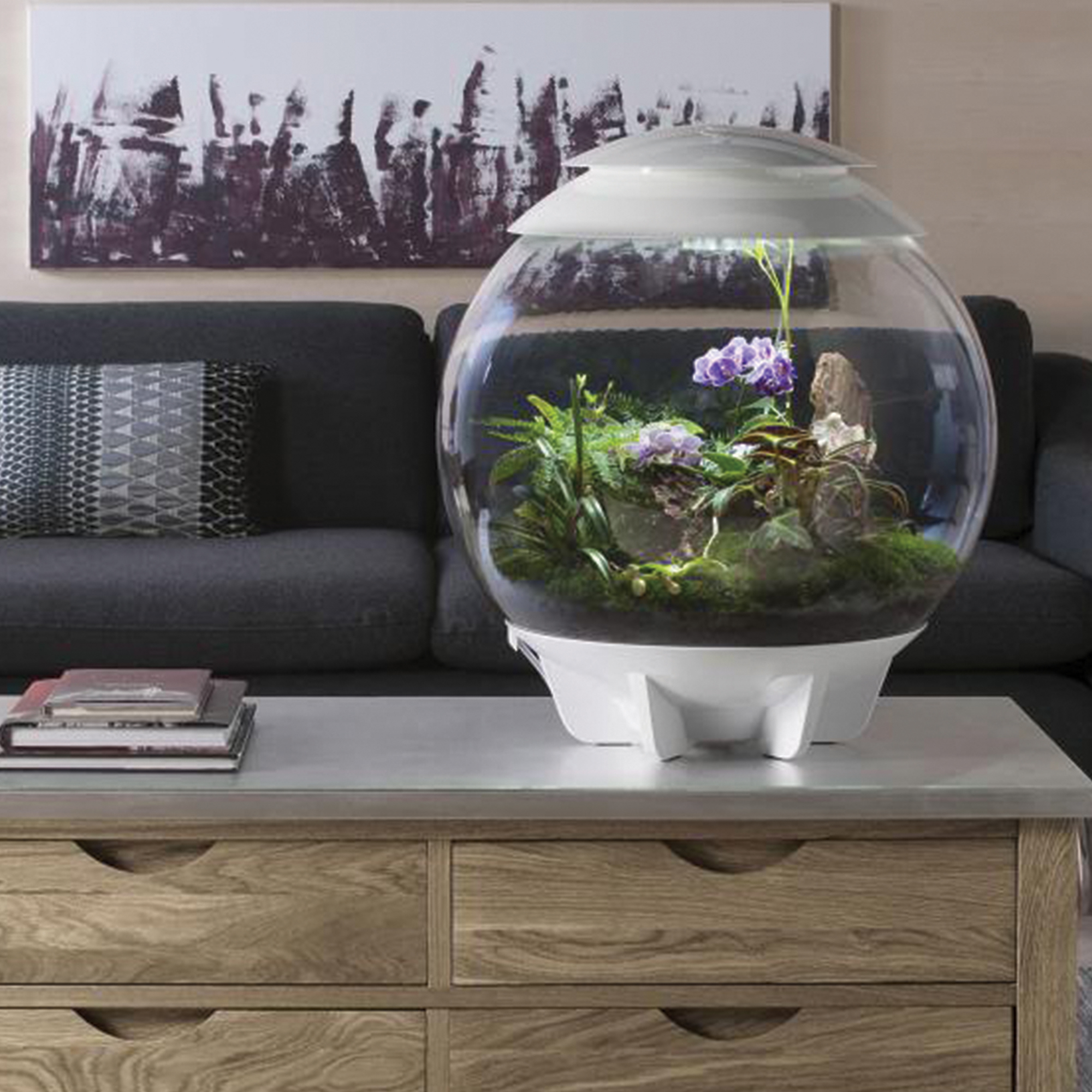 biOrb biOrbAIR 60 LED Terrarium - 16 gallon - white - 46147