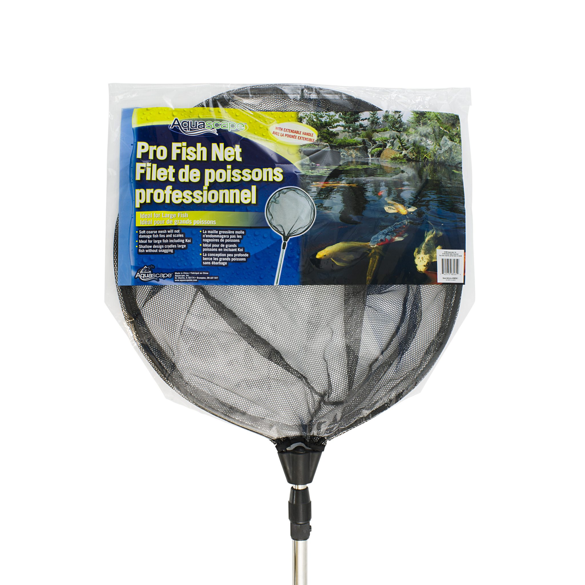 Aquascape Professional Fish Net with Extendable Handle - 22in