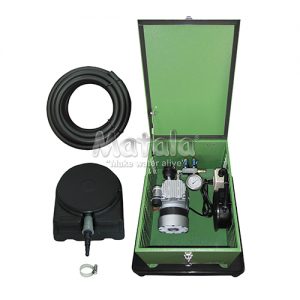 Matala Rocking Piston Air Pump with Cabinet Tubing and Diffuser 1 Acre  1 Air Base - MEALakePro1CKit