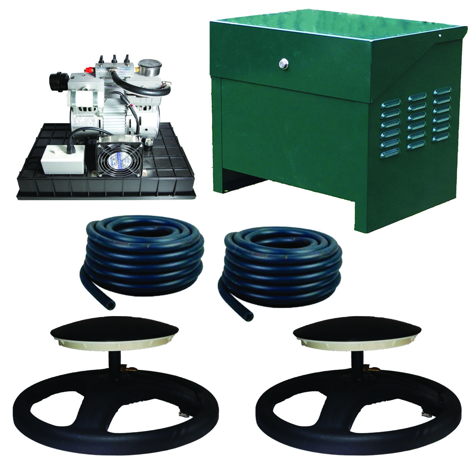 Pond Boss PRO 1/3 HP Sub Surface Air System with 2 Diffusers and Metal