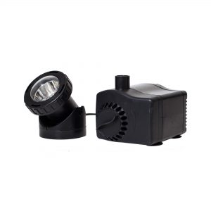 Pond Boss Fountain Pump Plus Light with Low Water Auto Shut-Off Feature - 170 GPH (FORMALLY PF185ASL) - 52335