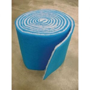 Blue-White Filter Media 1.5in x 28in Mini-Roll 1-1/2in x 28in x 10ft - AZ-FM1510BLU28