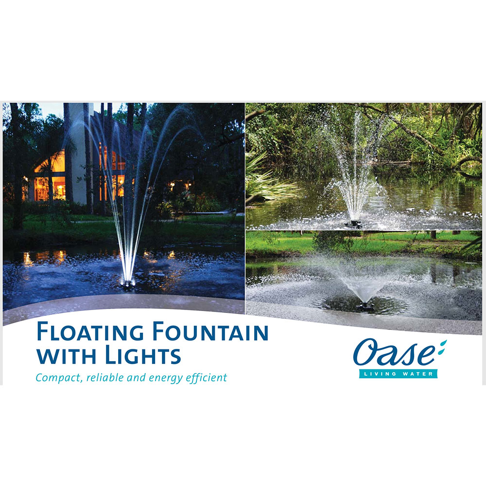 OASE 1/4HP Floating Fountain with Lights for sale online 