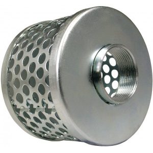 Green Leaf Round Hole Steel Strainers