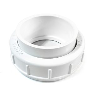 Aqua Ultraviolet Union Half 2in Without Thread with O-Ring and Union Ring White - A40265