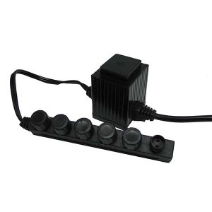 EasyPro 20 Watt Transformer 120 volt to 12 volt with 6 way splitter - MT20