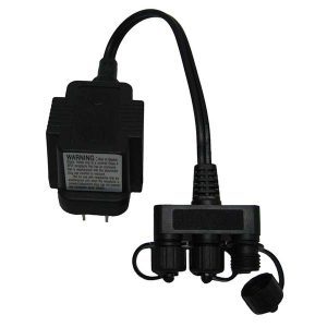 EasyPro 10 Watt Transformer 120 volt to 12 volt with 3 way splitter - MT10