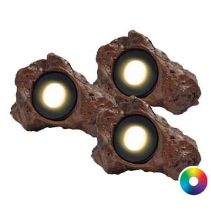 Anjon (3) 3-Watt Color Changing Rock Light Kit - 3X3WRLCCKIT