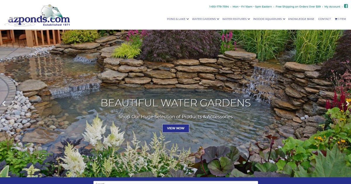 Universal 16" Pond/Waterfall Spillway for Water Gardens & Pondless Features 